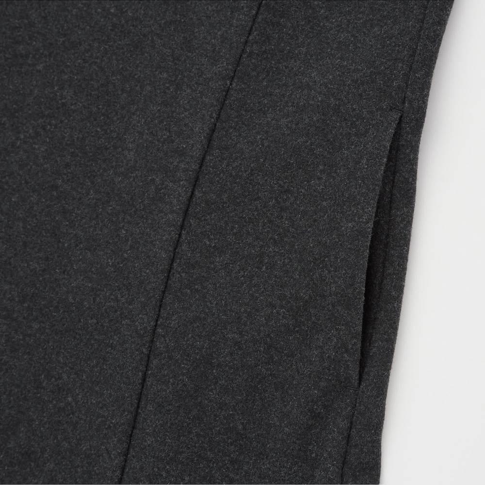 NWT Uniqlo Brushed Jersey Jumper Skirt in 08 Dark Gray - Picture 4 of 9